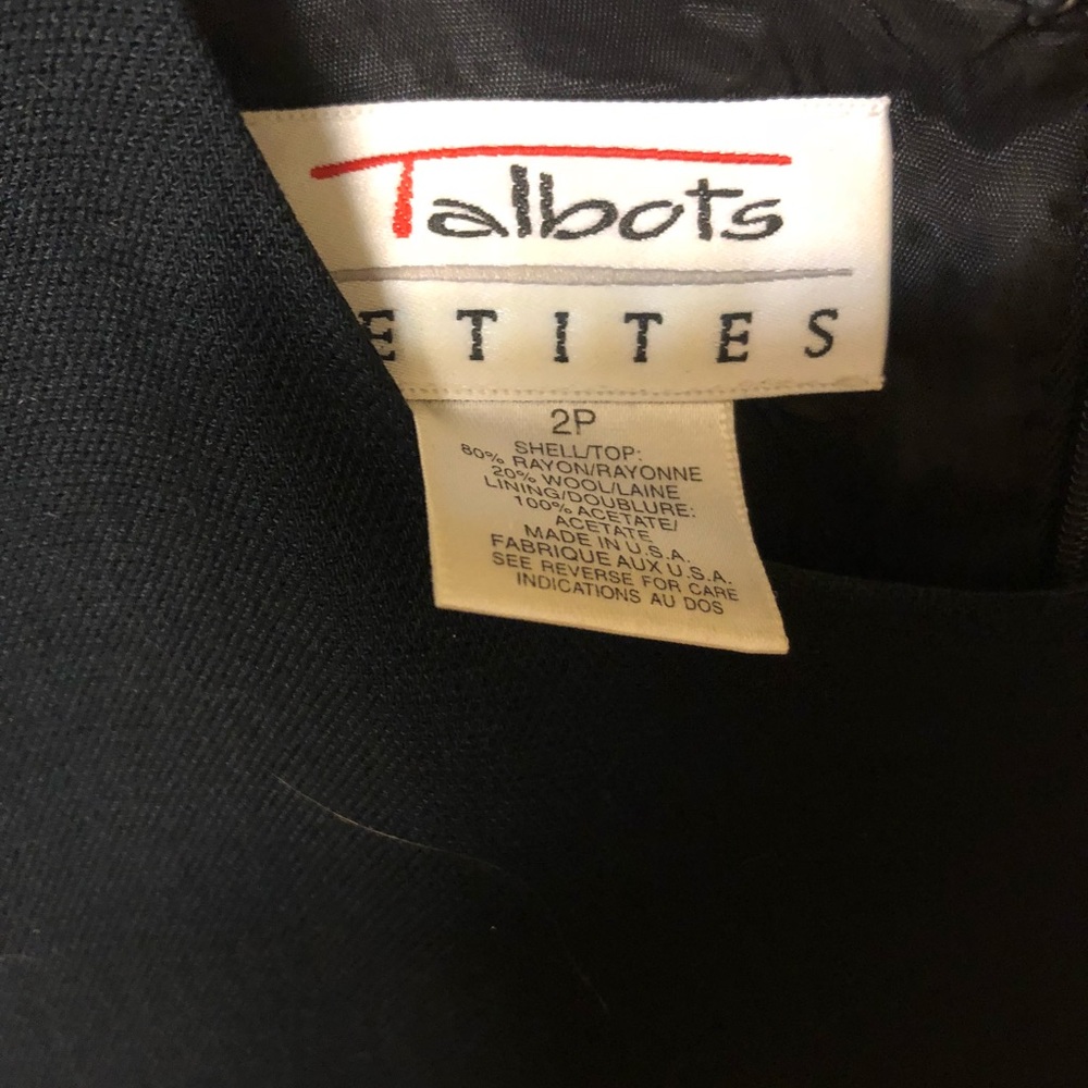 Talbots black work dress